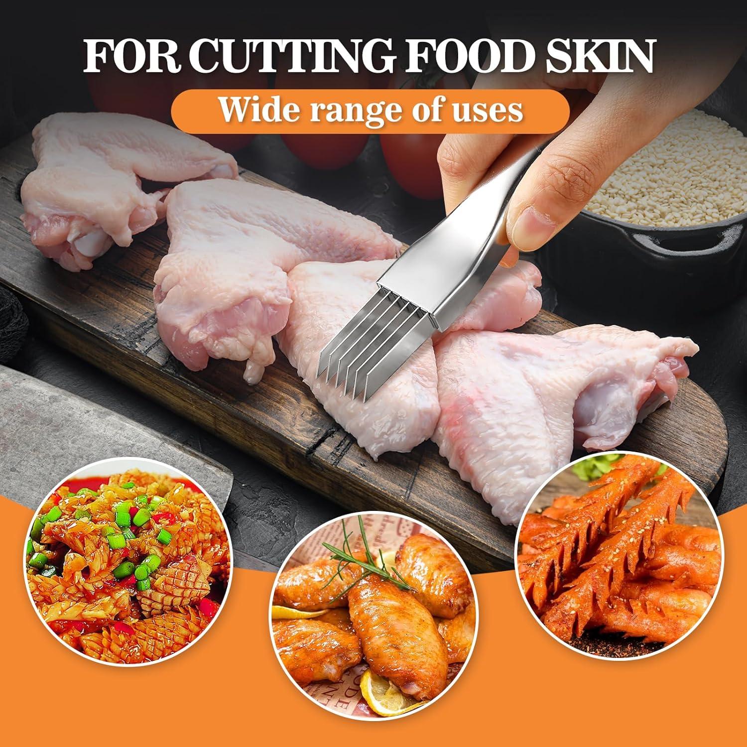 Cortador de Verduras VZZNN 2 Pcs Acero Inoxidable Multifuncional