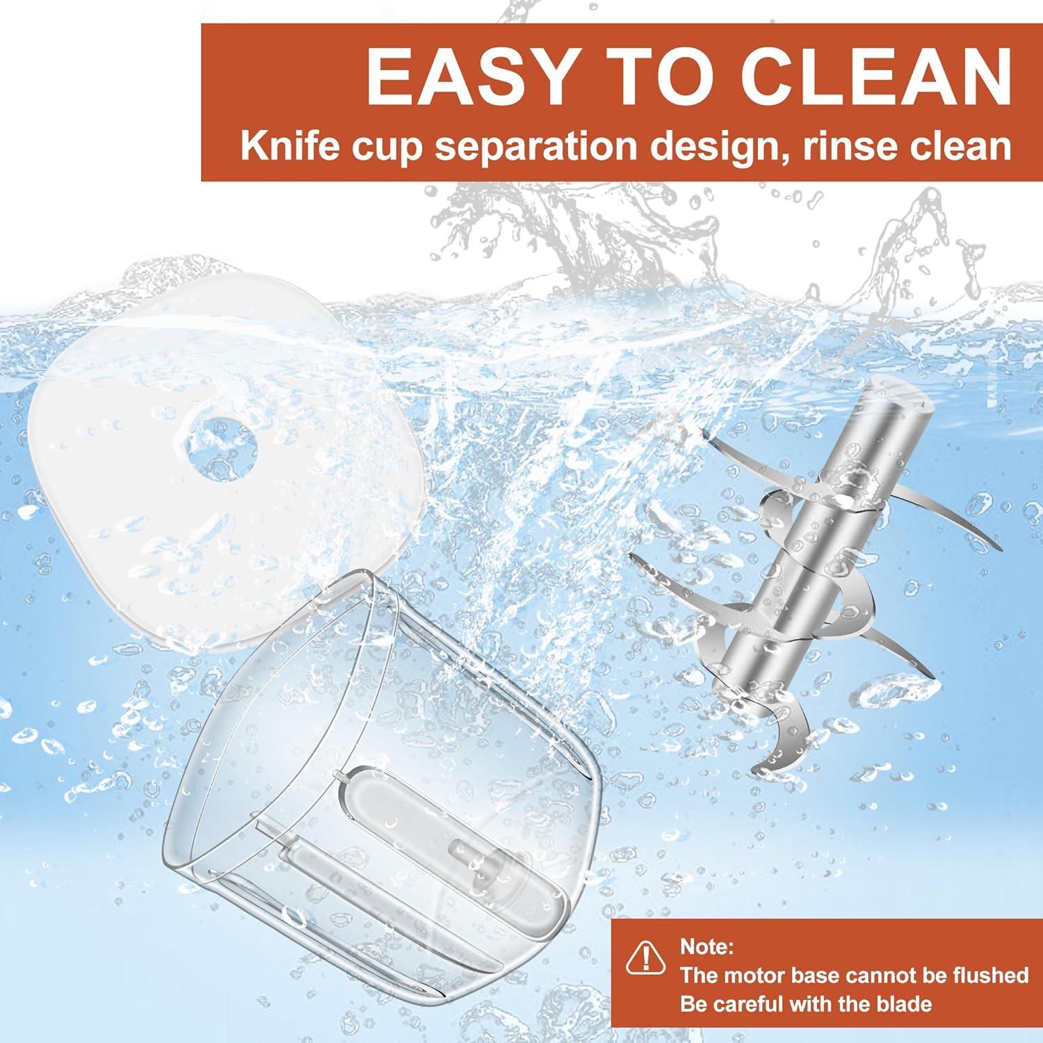 Picador de Ajo Eléctrico G4S3 450ml Portátil USB Blanco