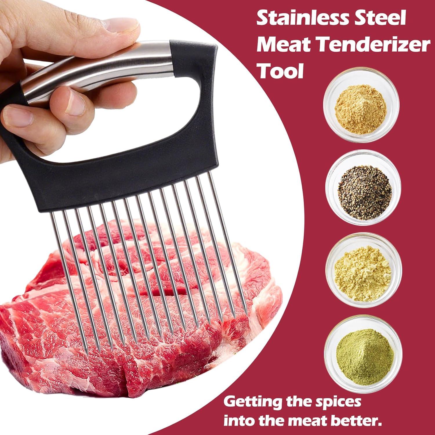 Cortador de Cebolla JAYVAR Extra Grande con 14 Agujas de Acero Inoxidable