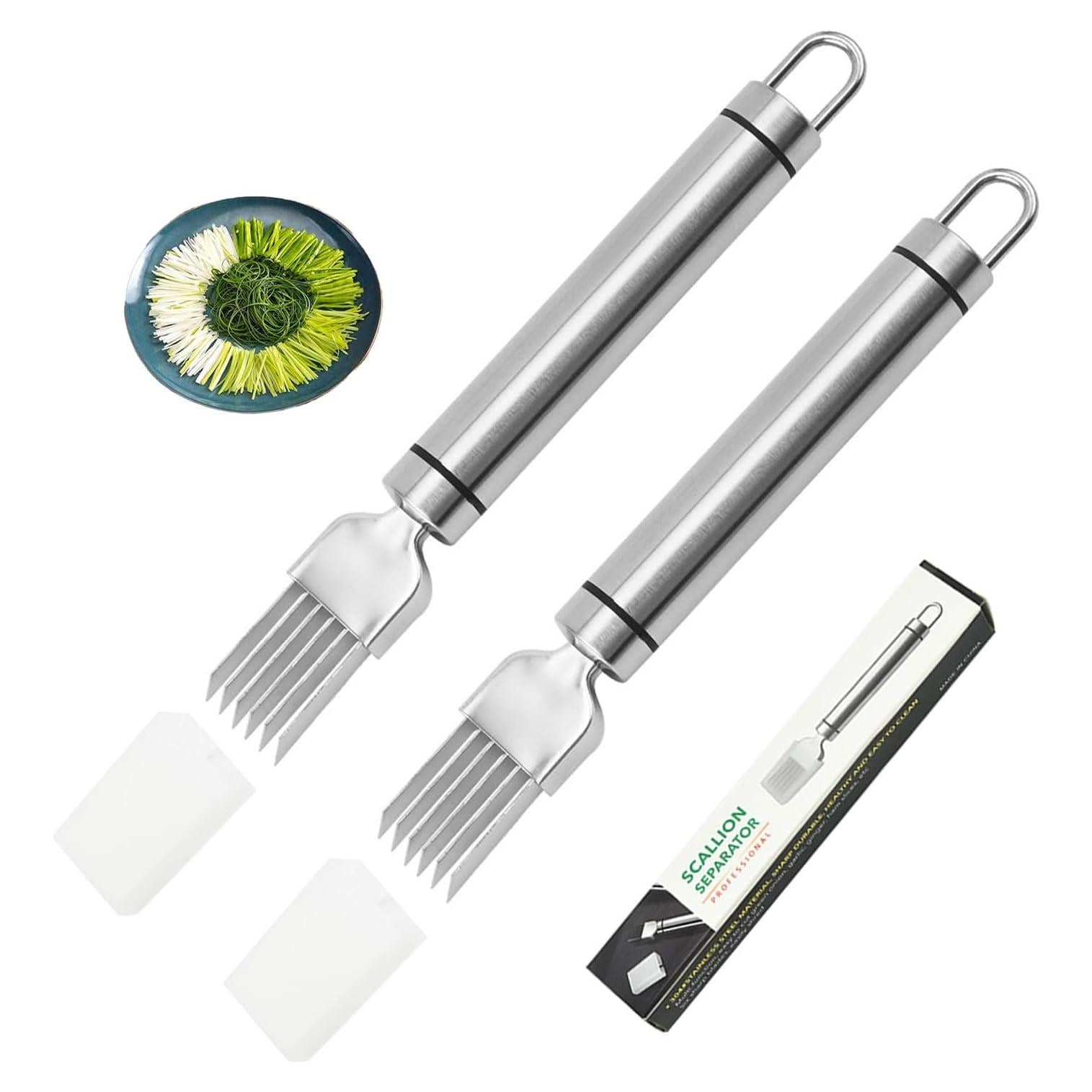 Cortador de Cebollín CCDANSIYUCR de Acero Inoxidable 5 Cuchillas