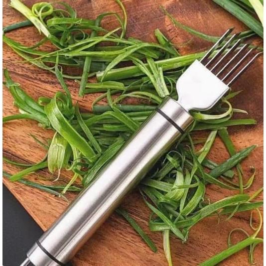 Cortador de Cebollín Bokexing de Acero Inoxidable 2 PCS