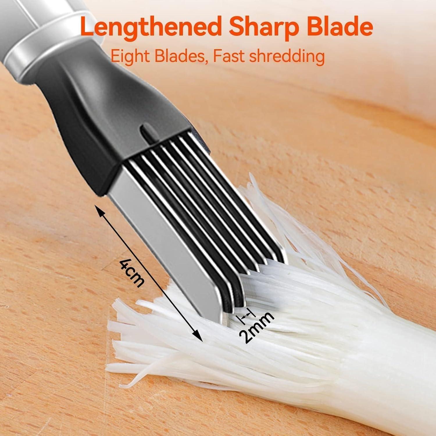 Cortador de Cebolla Verde HERCHR Acero Inoxidable 19.5cm