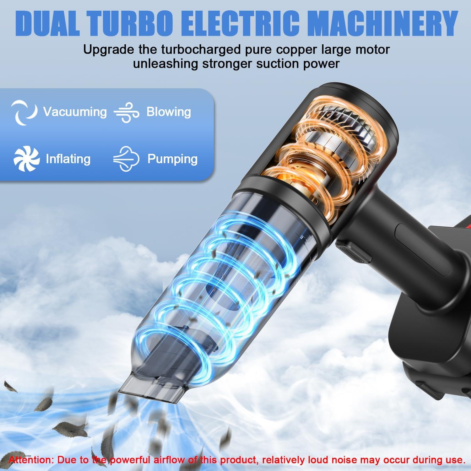 Aspiradora de Coche Portátil HCRTGAY MD-16 Inalámbrica 30min