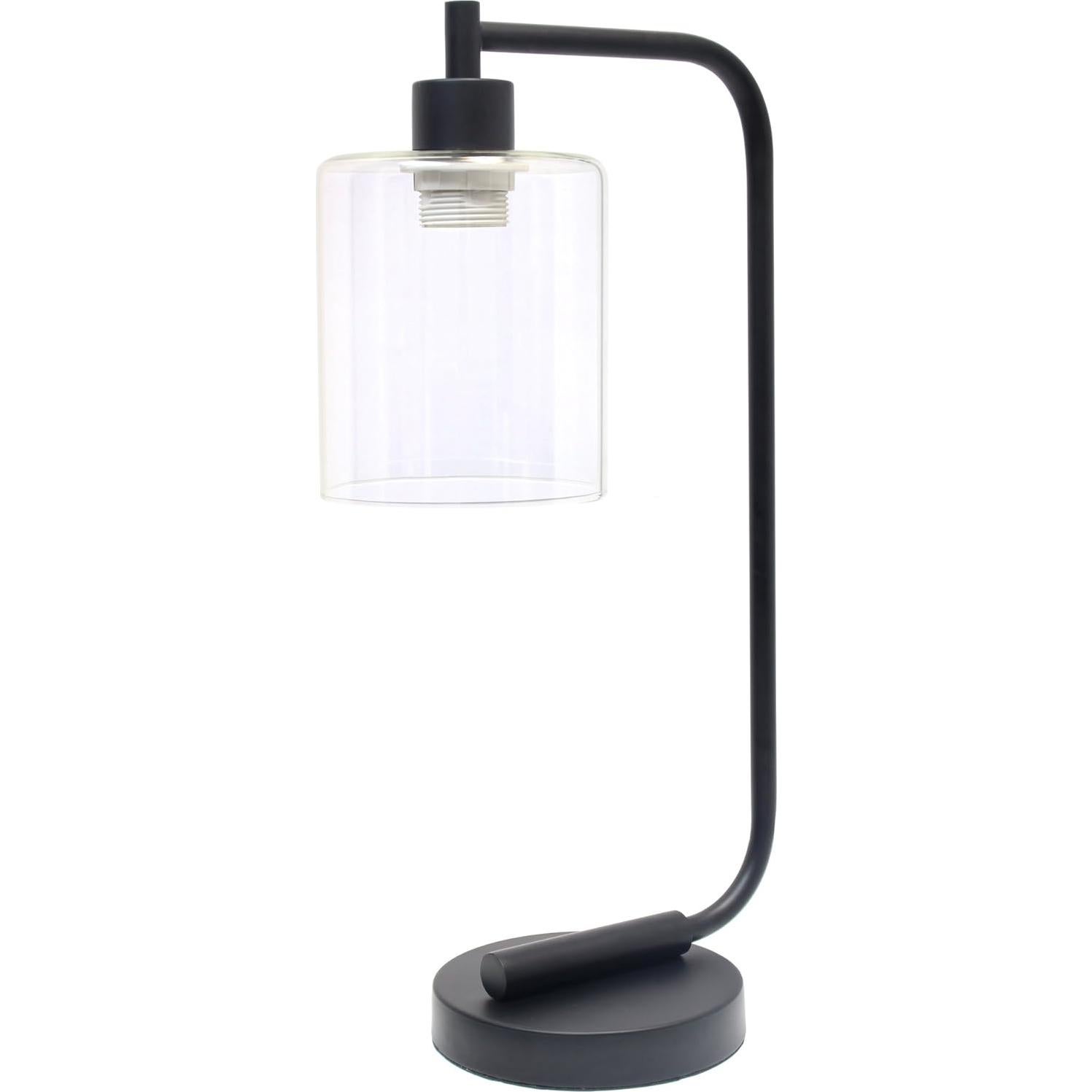 Lámpara de Mesa Industrial Simple Designs LD1036-BLK Negra