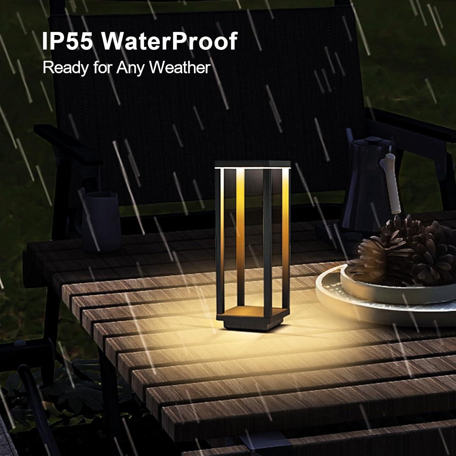 Lámpara de Mesa Inalámbrica Halostorms TBL054 Recargable IP55