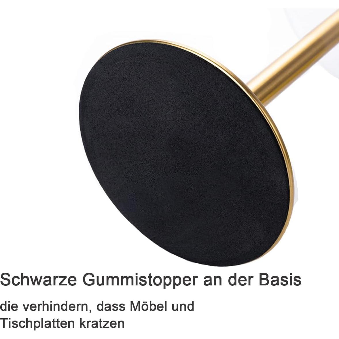 Lámpara de Mesa Inalámbrica HEQET LED Dorada 30 cm Carga USB