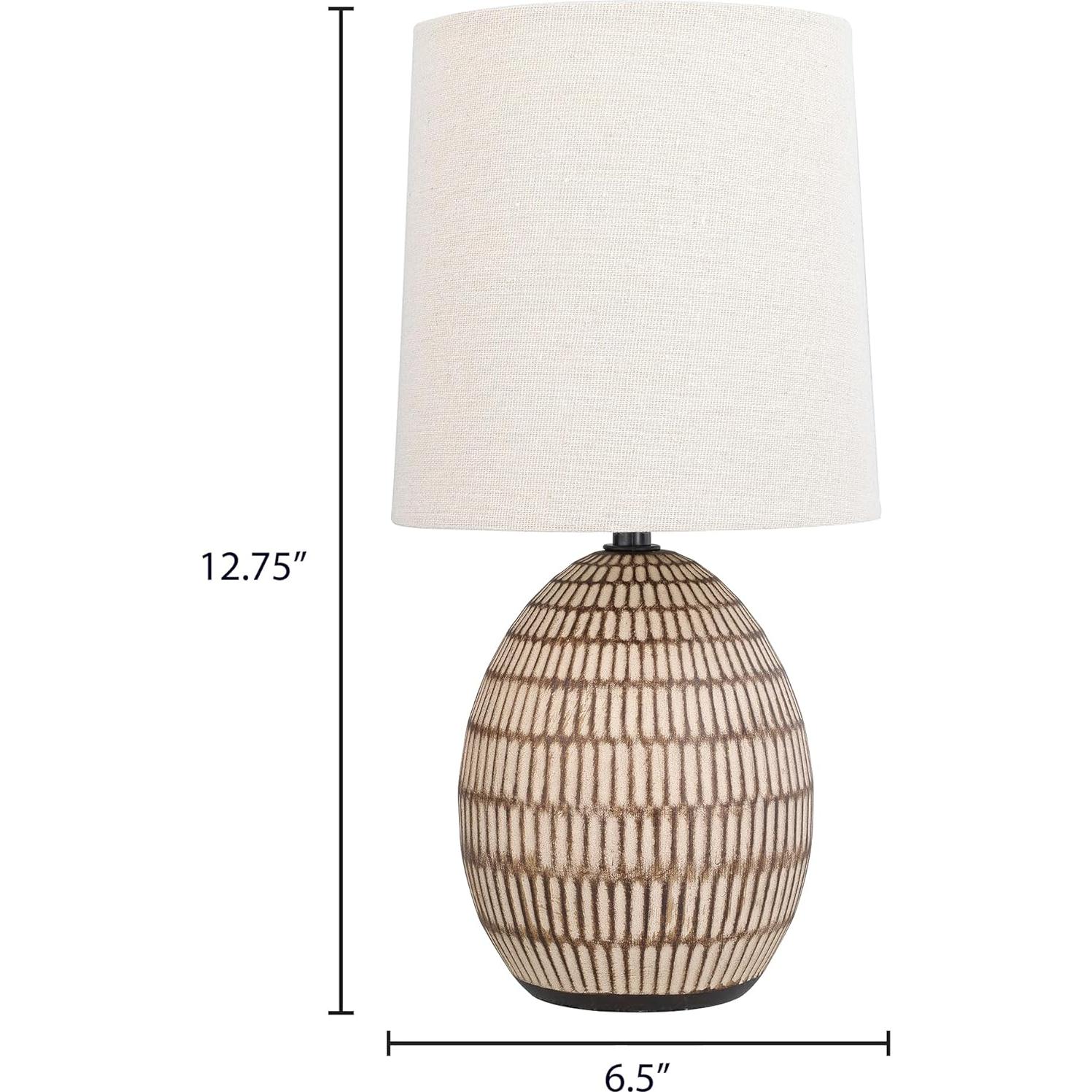 Lámpara de Mesa Cerámica Xtreme 34.93 cm Beige Marrón E26