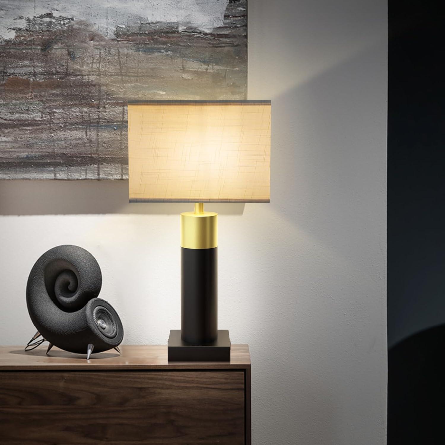 Lámpara de Mesa Táctil OYedis 55.88 cm 3 Niveles USB-C y USB