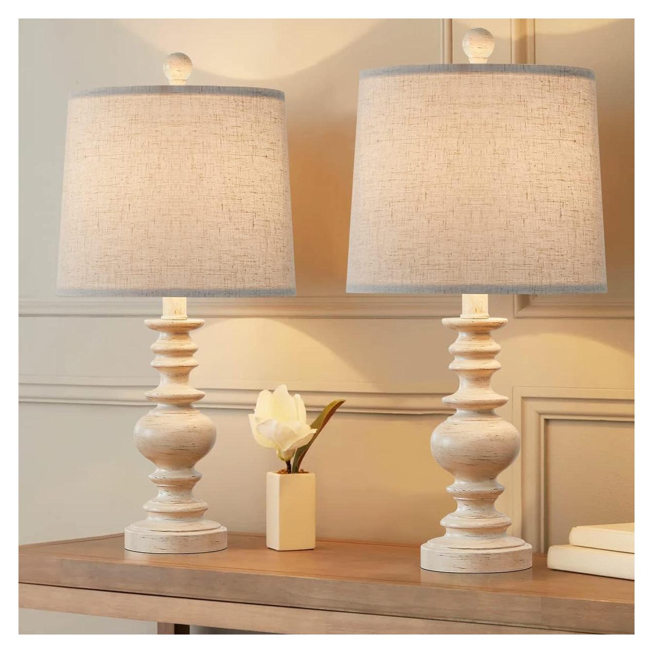 Lámpara de Mesa Rústica BOBOMOMO Juego de 2 50.8 cm