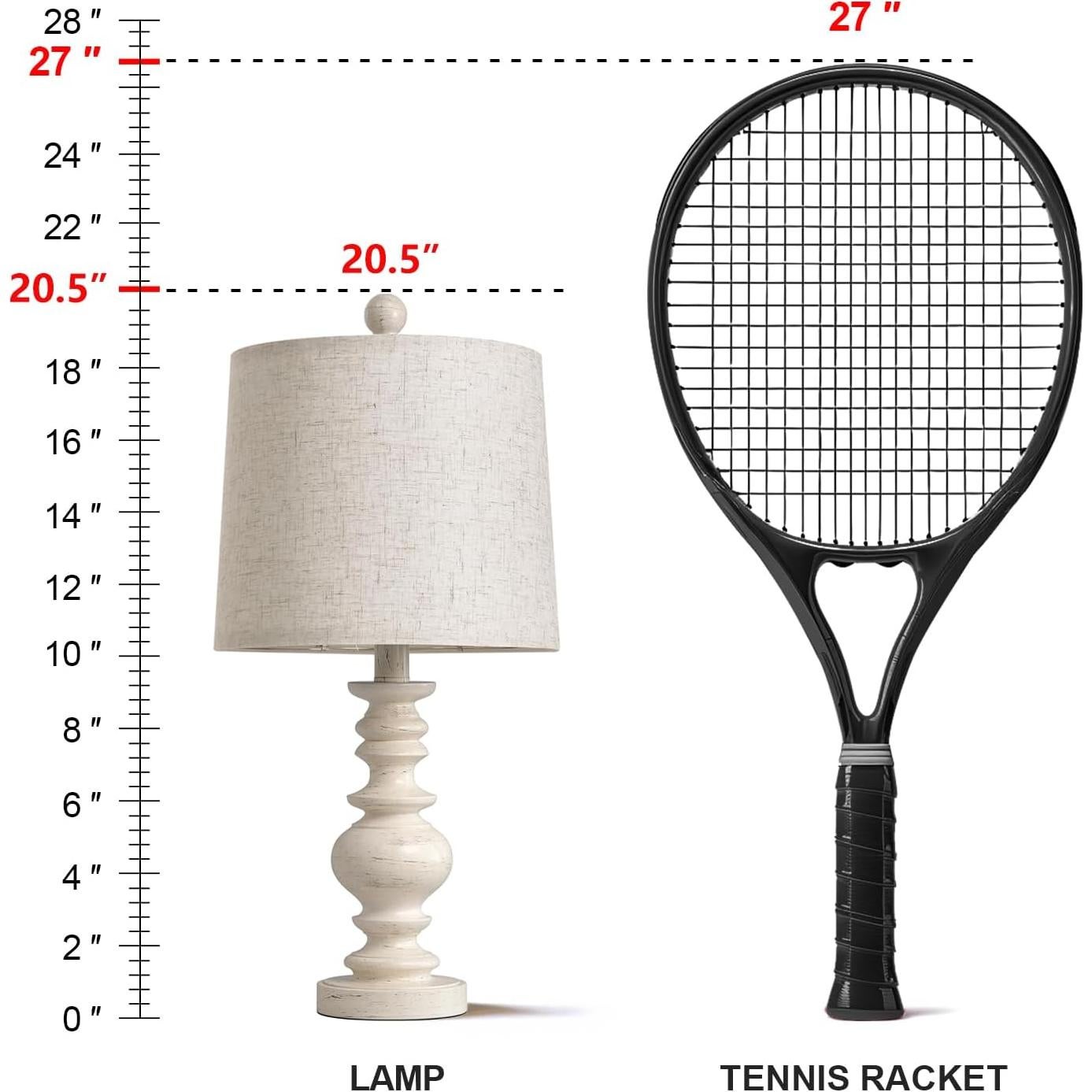 Lámpara de Mesa Rústica BOBOMOMO Juego de 2 50.8 cm