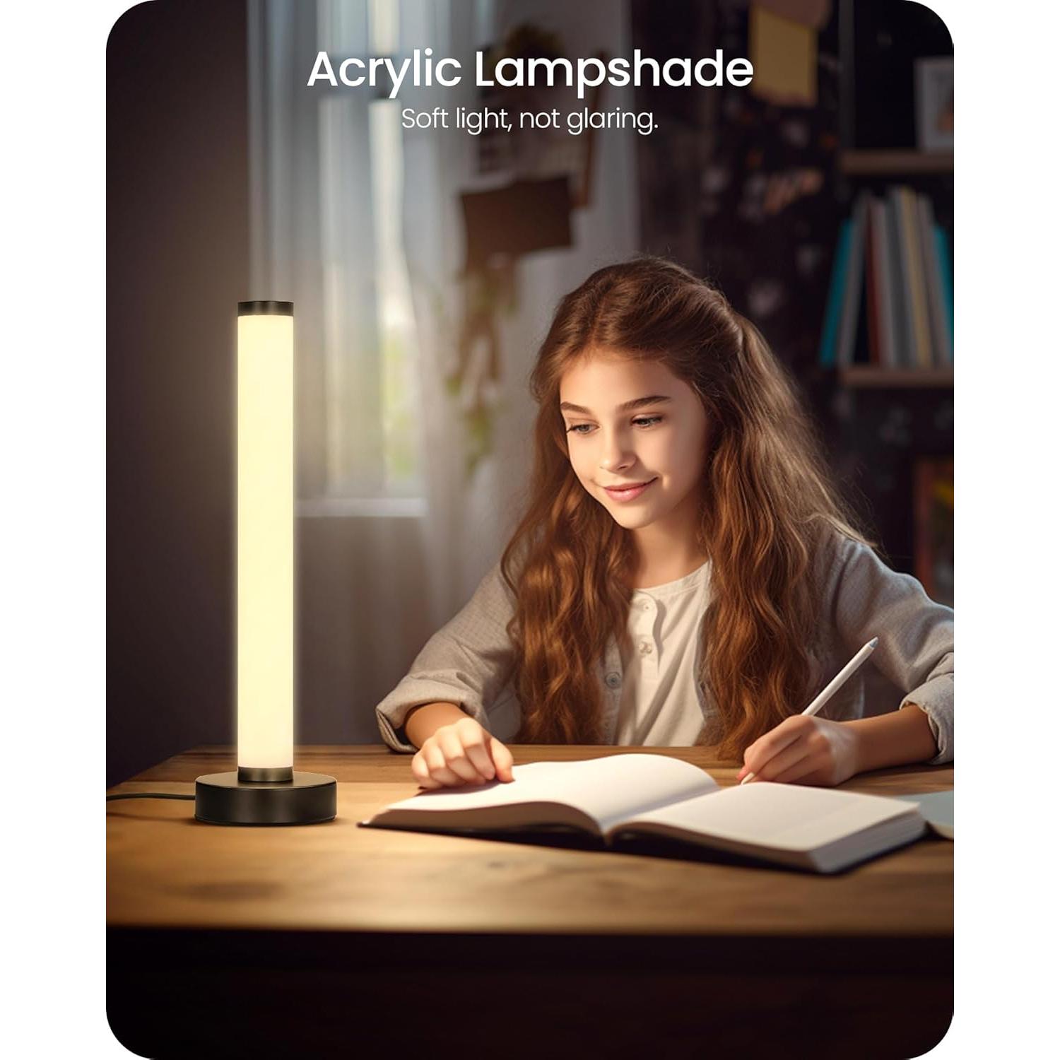 Lámpara de Mesa LED Regulable GOEBLESON B61TL05 Negra 41.5cm