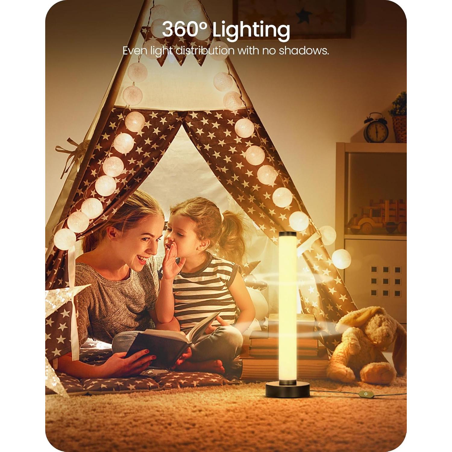 Lámpara de Mesa LED Regulable GOEBLESON B61TL05 Negra 41.5cm