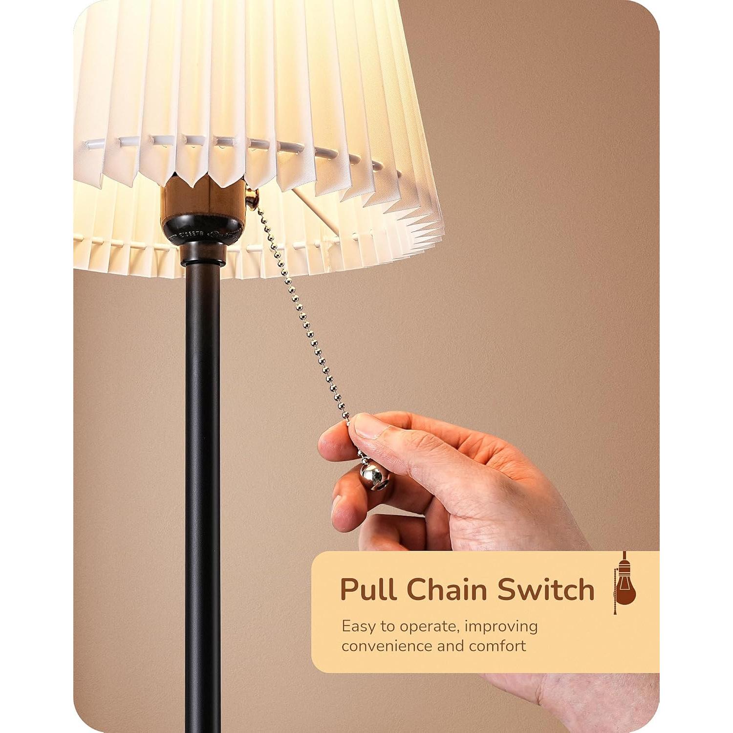 Lámpara de Mesa Alta EDISHINE Moderna E26 Pantalla Origami