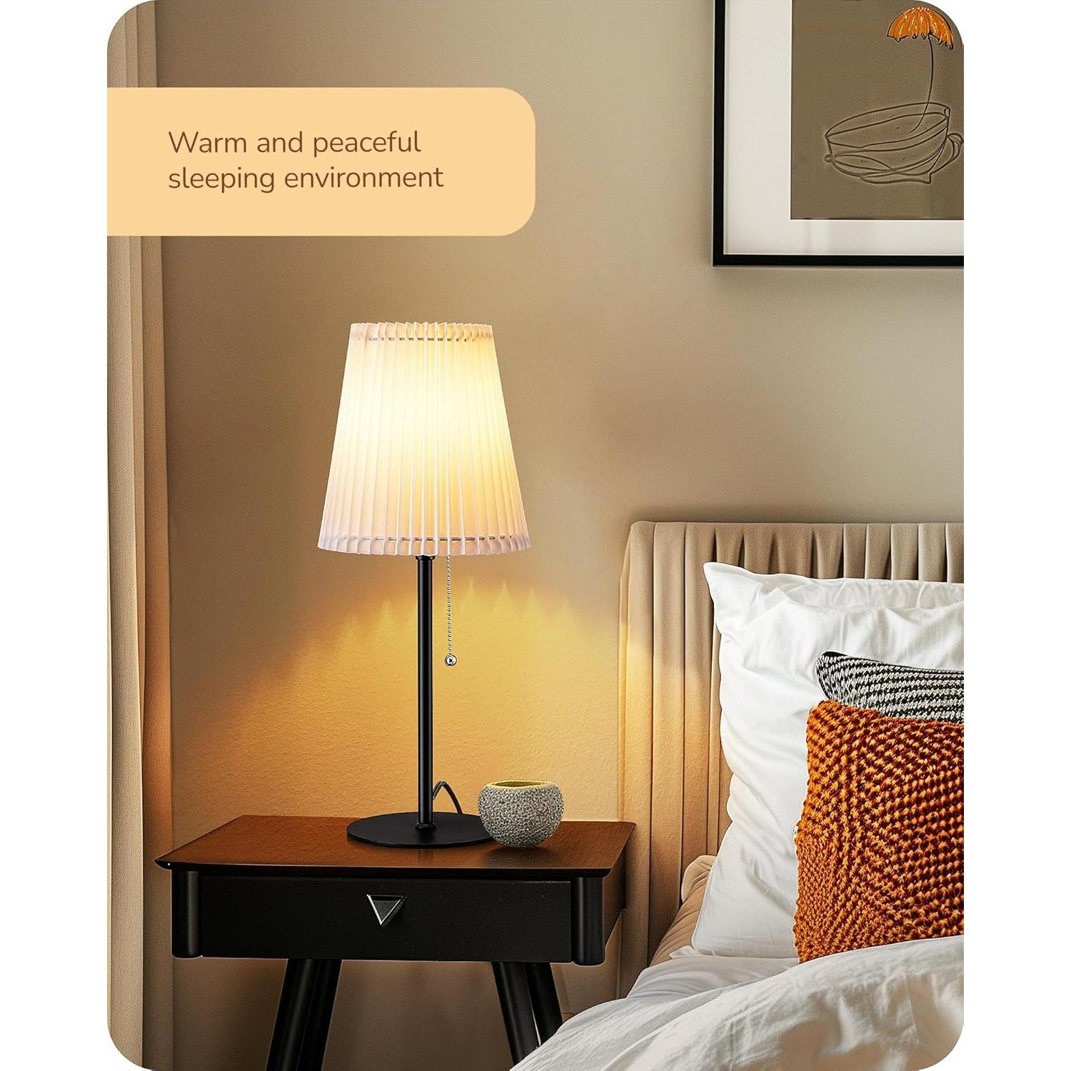 Lámpara de Mesa Alta EDISHINE Moderna E26 Pantalla Origami