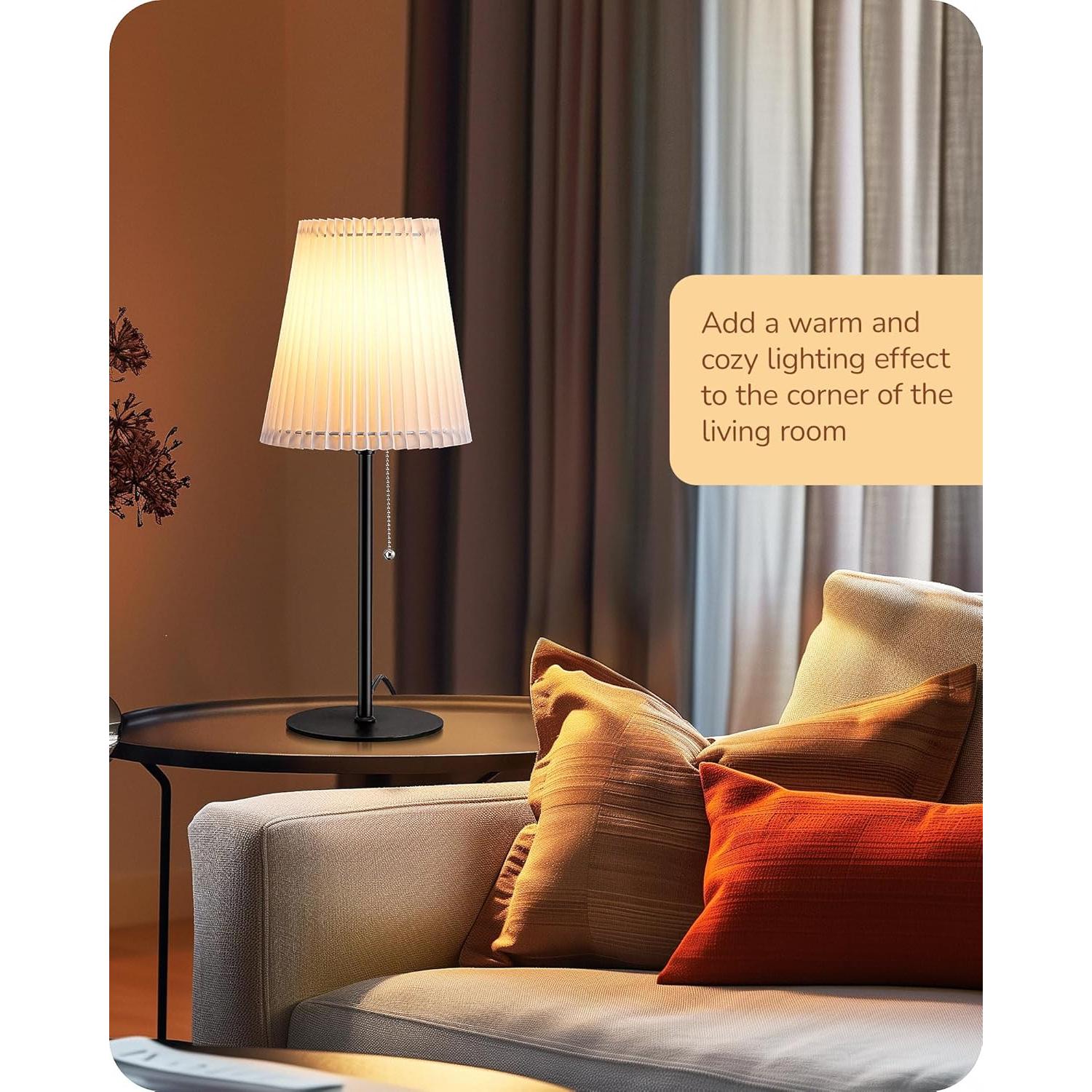 Lámpara de Mesa Alta EDISHINE Moderna E26 Pantalla Origami