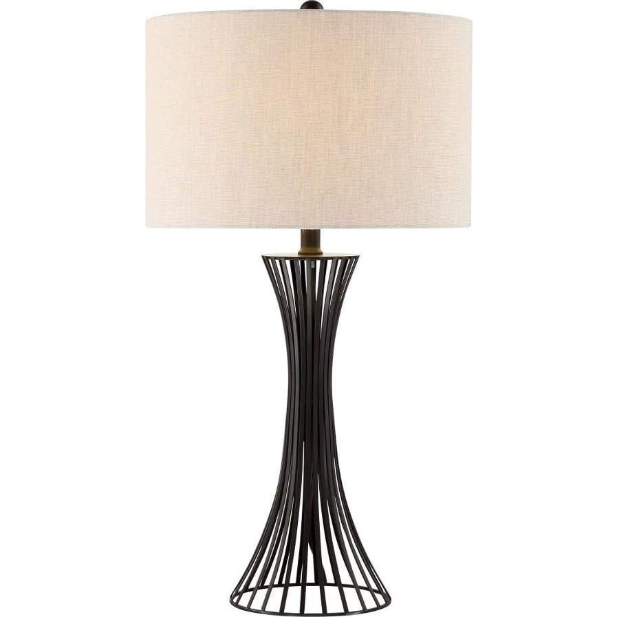 Lámpara de Mesa Efton Lite Source 76 cm Metal Negro Mate