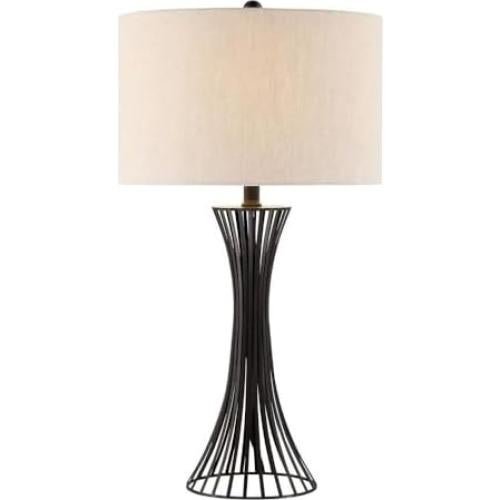 Lámpara de Mesa Efton Lite Source 76 cm Metal Negro Mate