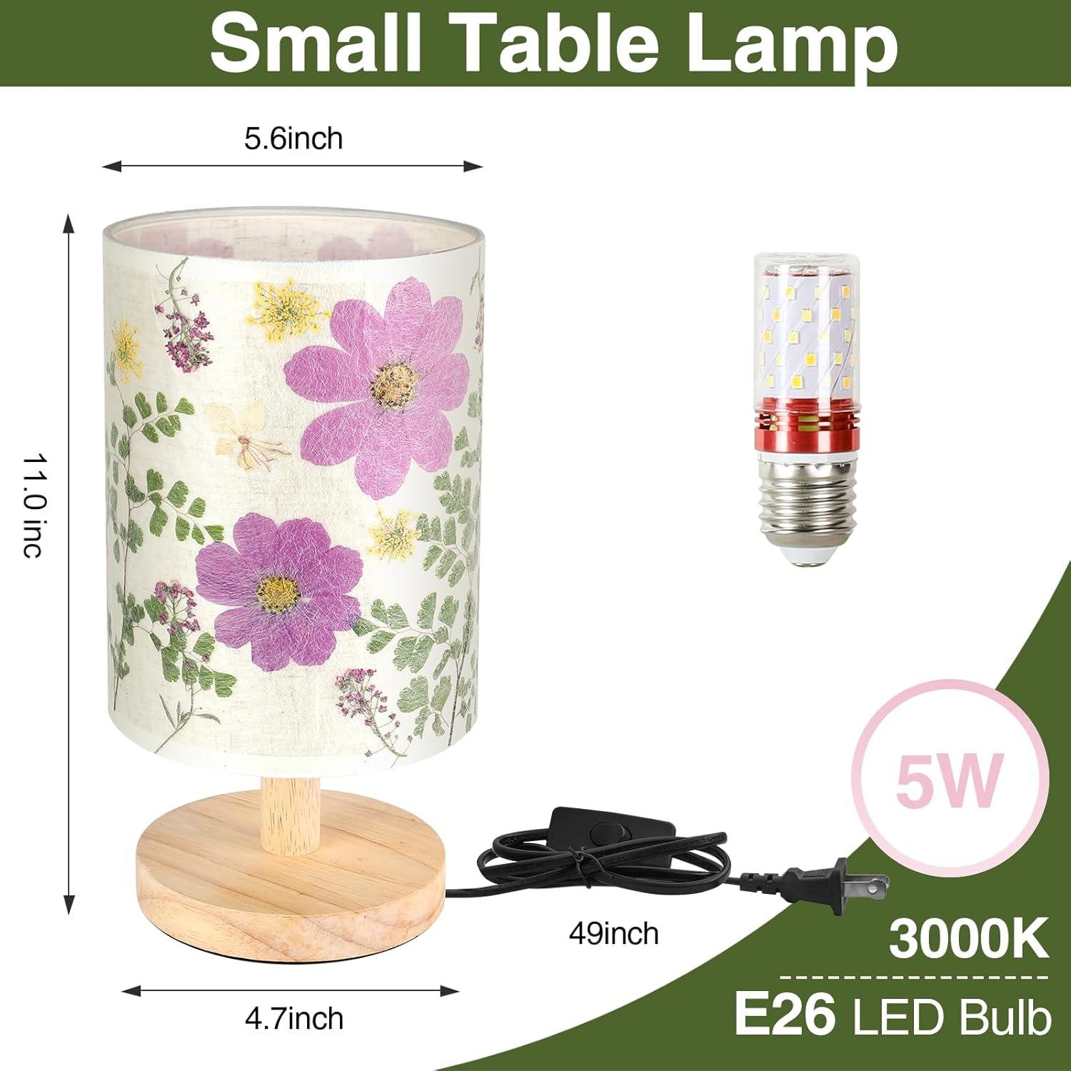 Lámpara de Mesa Flores Secas 5W LED Floresita 1006YHD