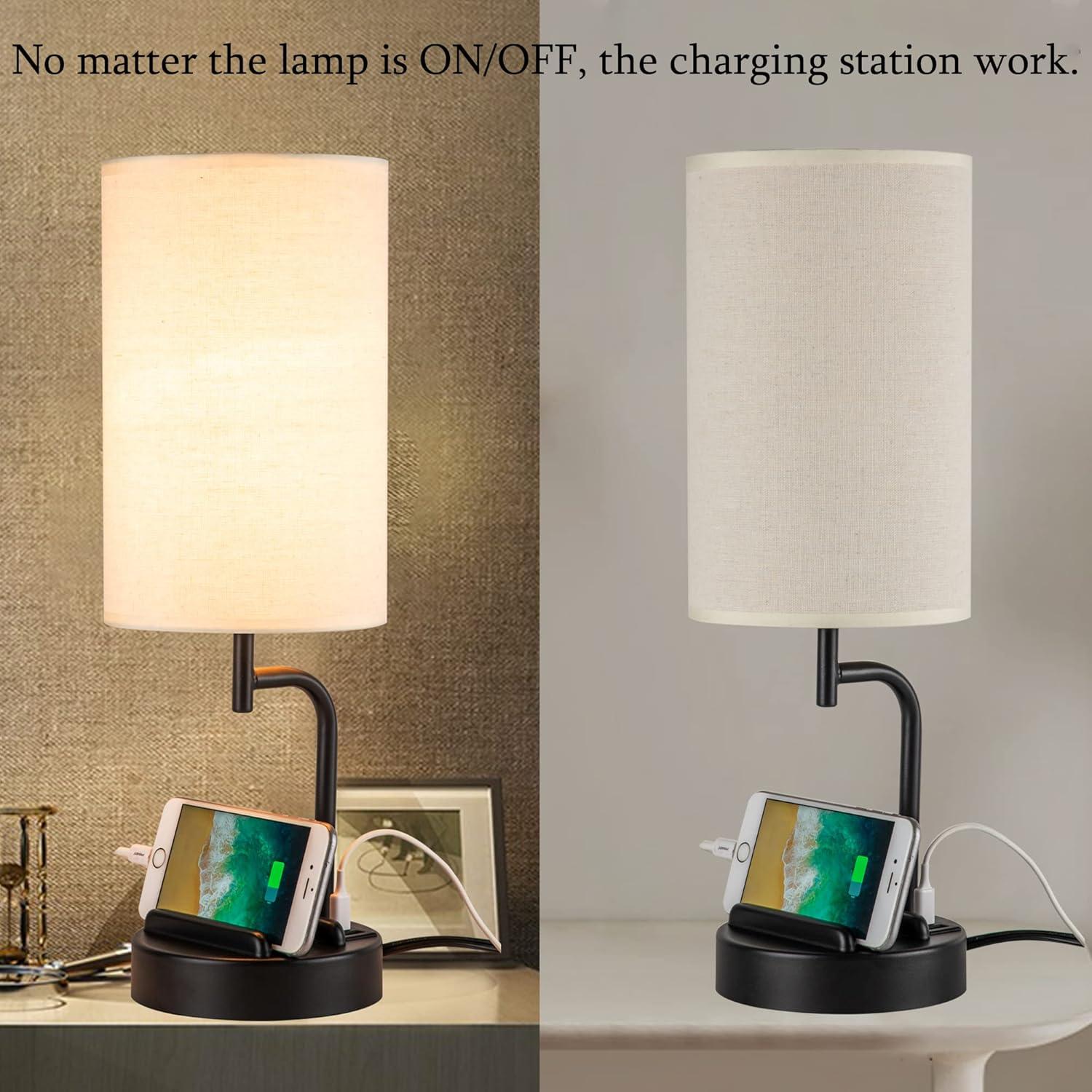 Lámpara de Mesa Dimmable Dreamholder con USB y Control Táctil