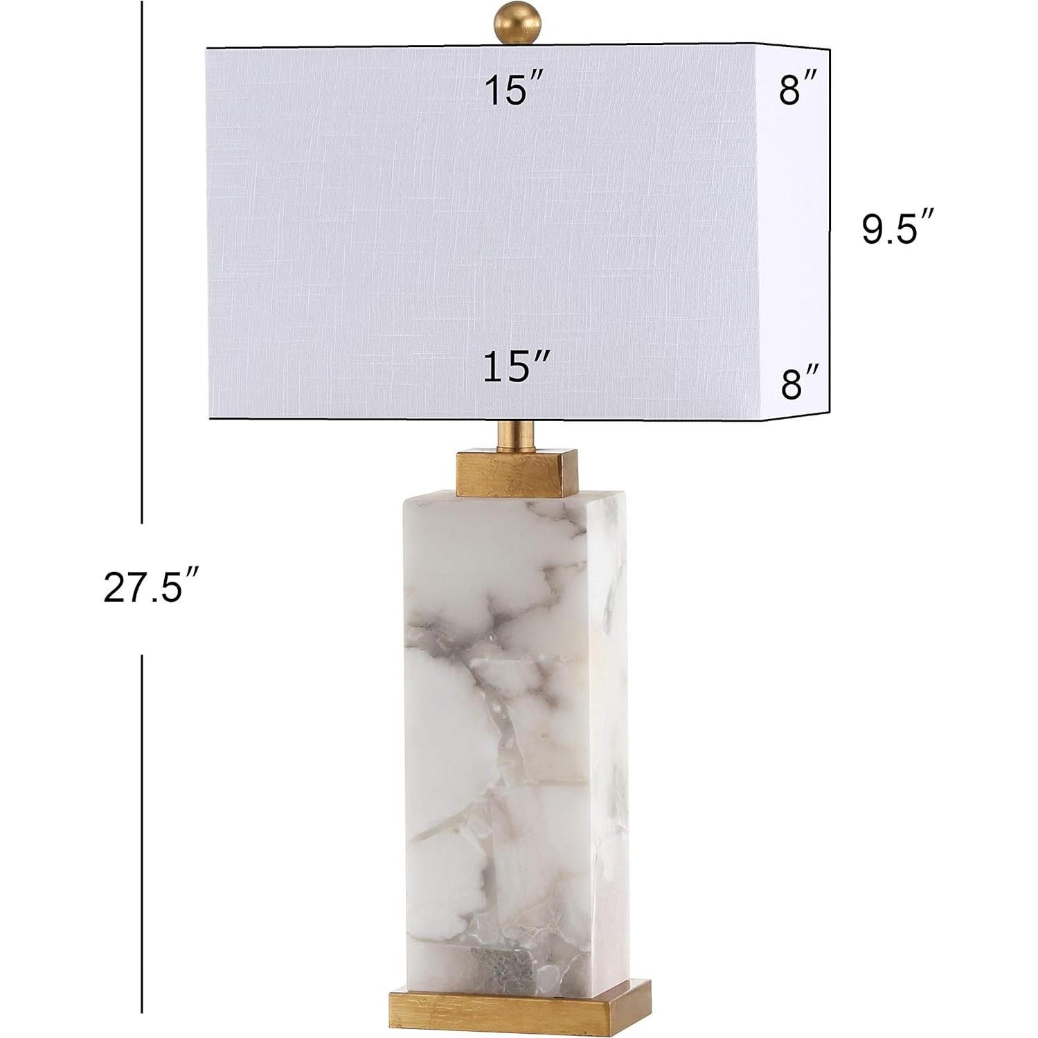 Lámpara de Mesa LED JONATHAN Y JYL6201A Alabastro 69.85 cm