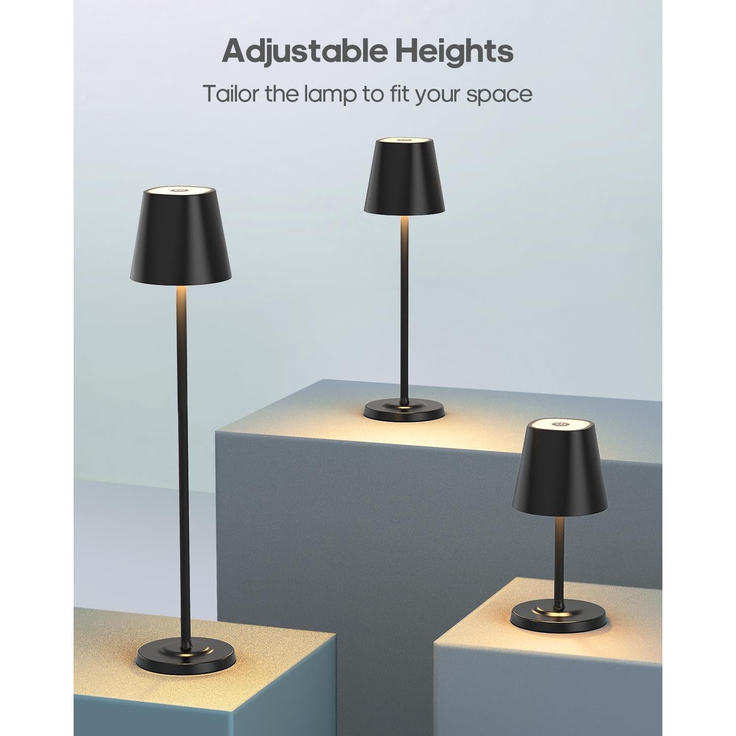 Lámpara de Mesa Inalámbrica Goodea GDTL004 LED 3 Alturas