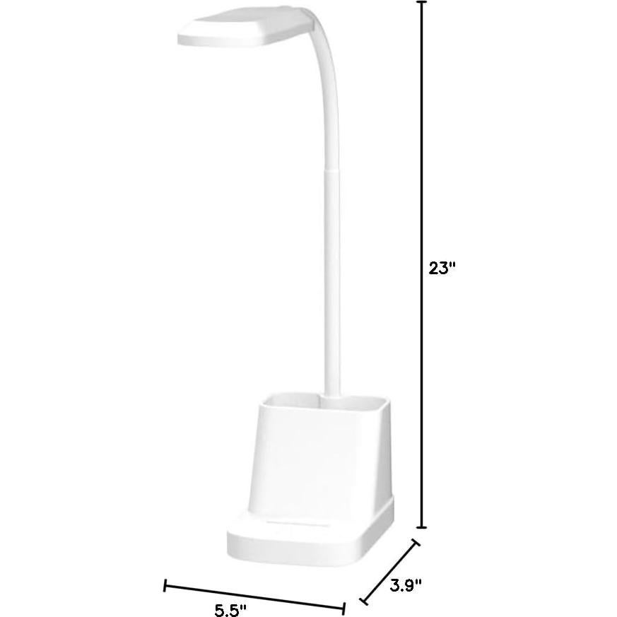 Lámpara de Escritorio LED AXX TU01 Blanca con USB 650LM