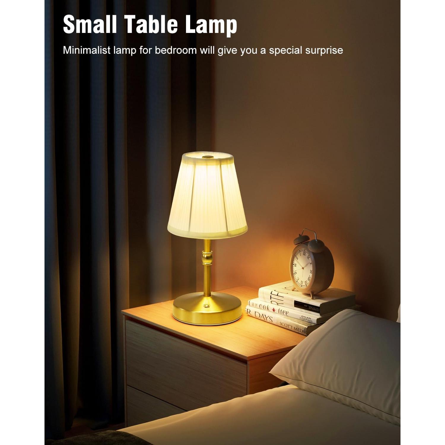 Lámpara Mini Inalámbrica Dorada KPSHINE 5W Recargable 3000mAh