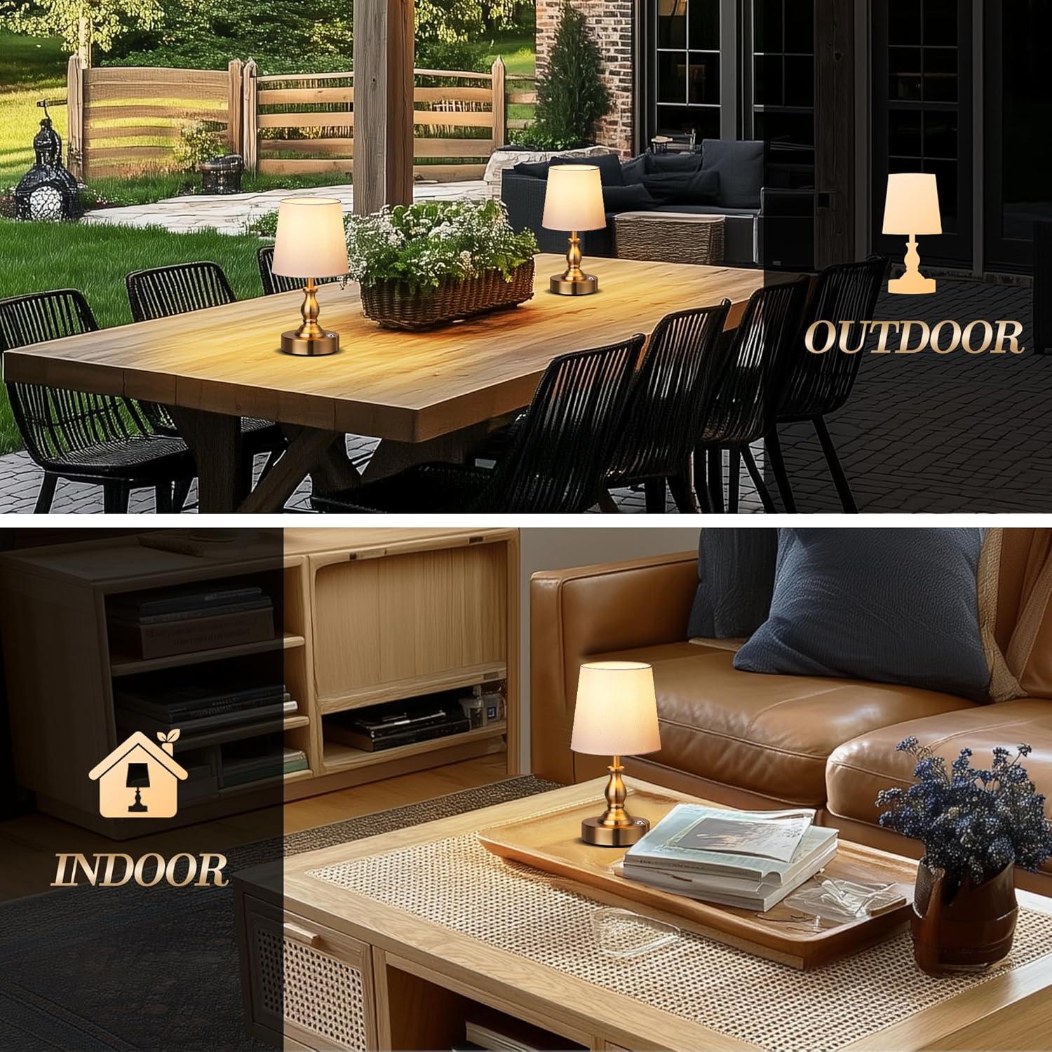 Lámpara de Mesa LED Inalámbrica PARTPHONER 5200mAh Regulable