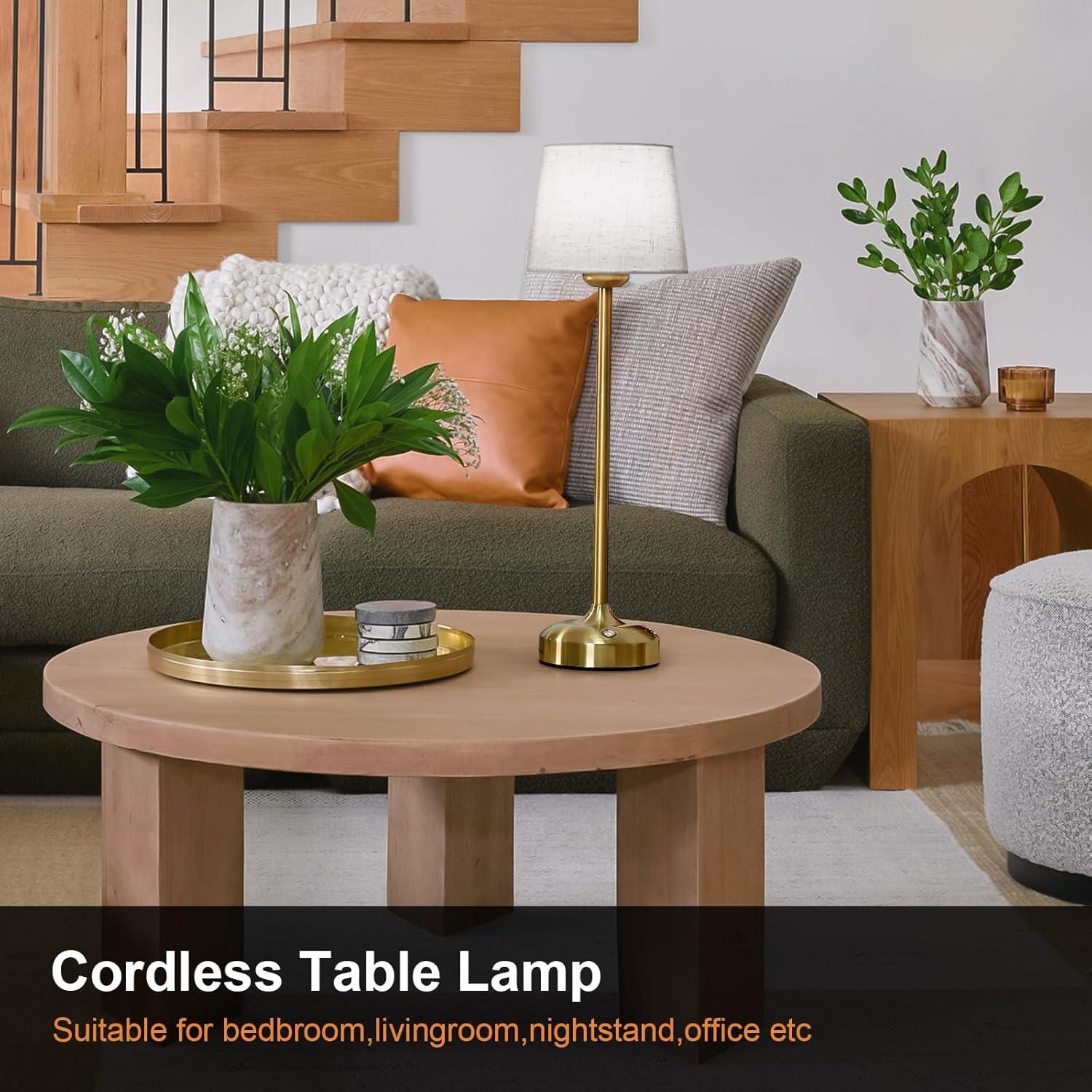 Lámpara de Mesa Inalámbrica YAYZA! Oro Alto 7500mAh LED Táctil