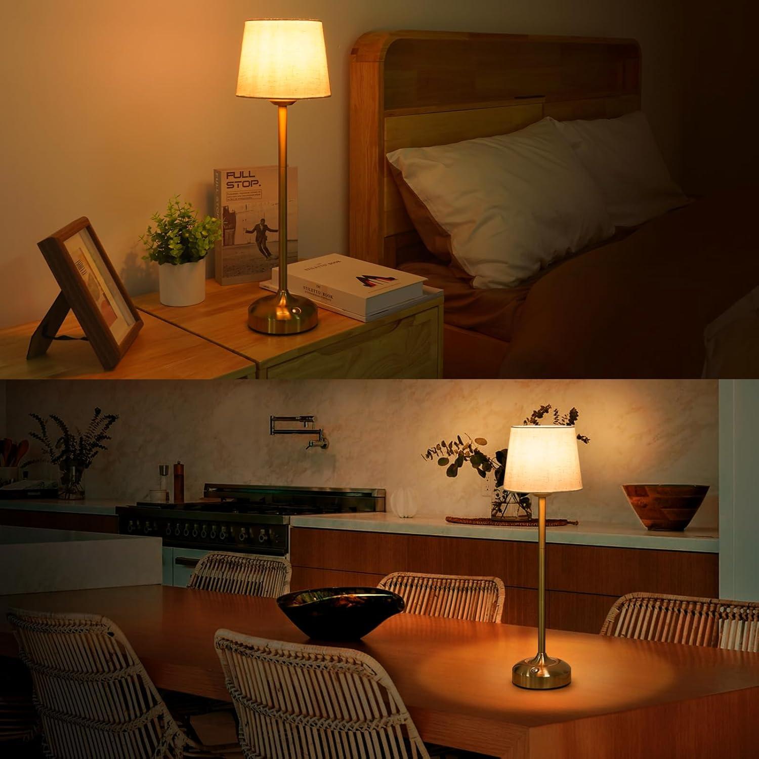 Lámpara de Mesa Inalámbrica YAYZA! Oro Alto 7500mAh LED Táctil