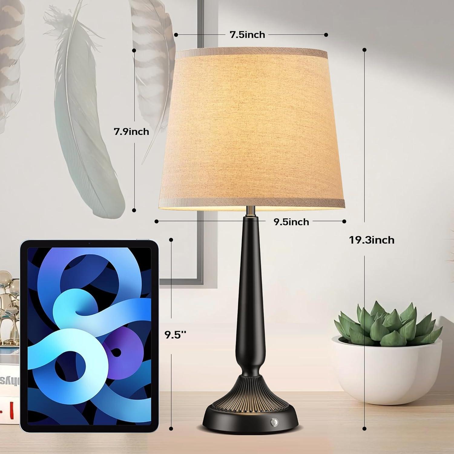 Lámpara de Mesa Inalámbrica PARTPHONER 48.3cm Táctil 5000mAh