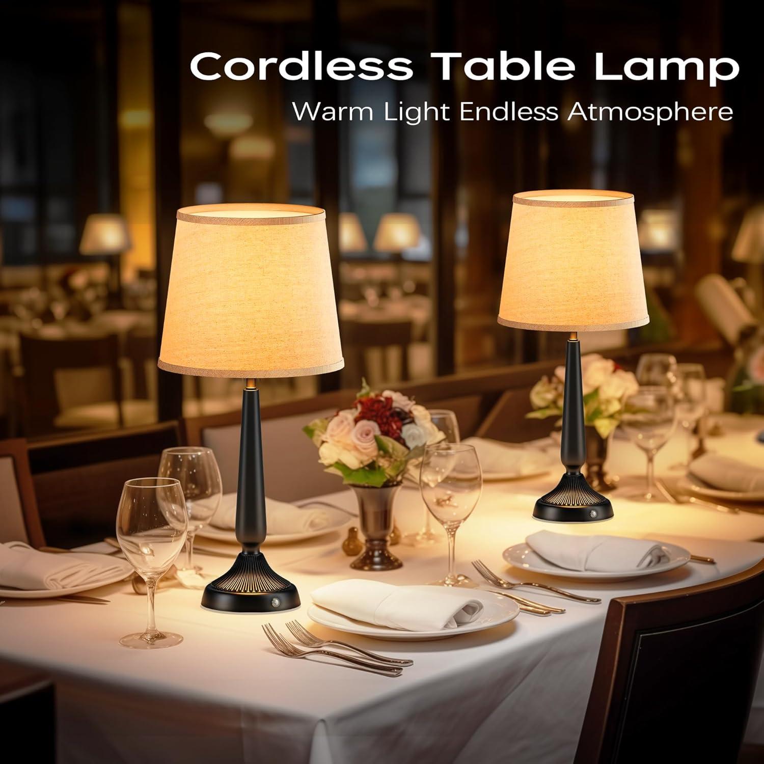 Lámpara de Mesa Inalámbrica PARTPHONER 48.3cm Táctil 5000mAh