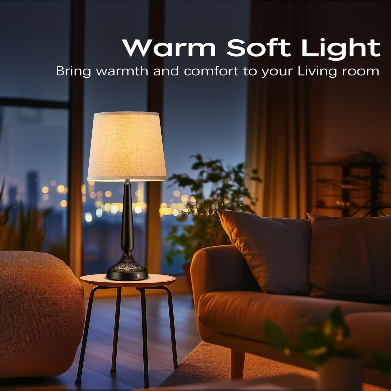 Lámpara de Mesa Inalámbrica PARTPHONER 48.3cm Táctil 5000mAh