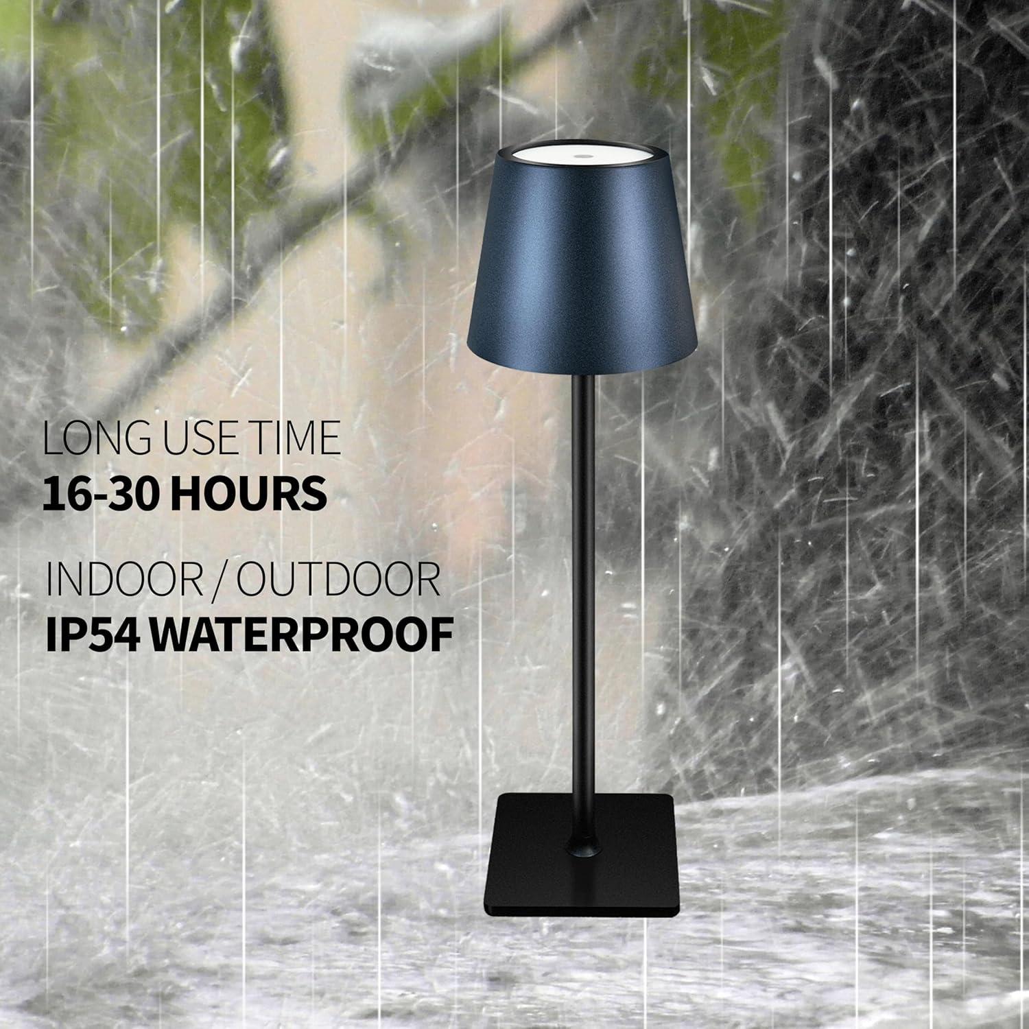 Lámpara de Mesa LED Inalámbrica LAYSHINEEN 5000mAh Regulable