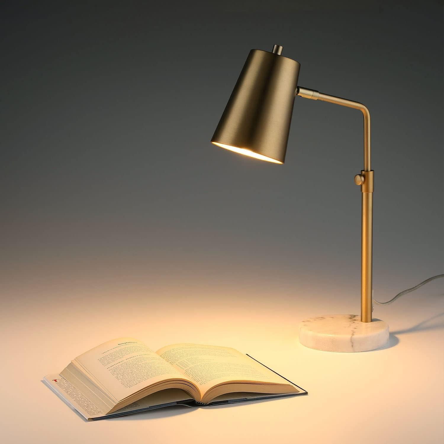 Lámpara de Escritorio VONLUCE Dorada con Bombilla LED 50.8 cm