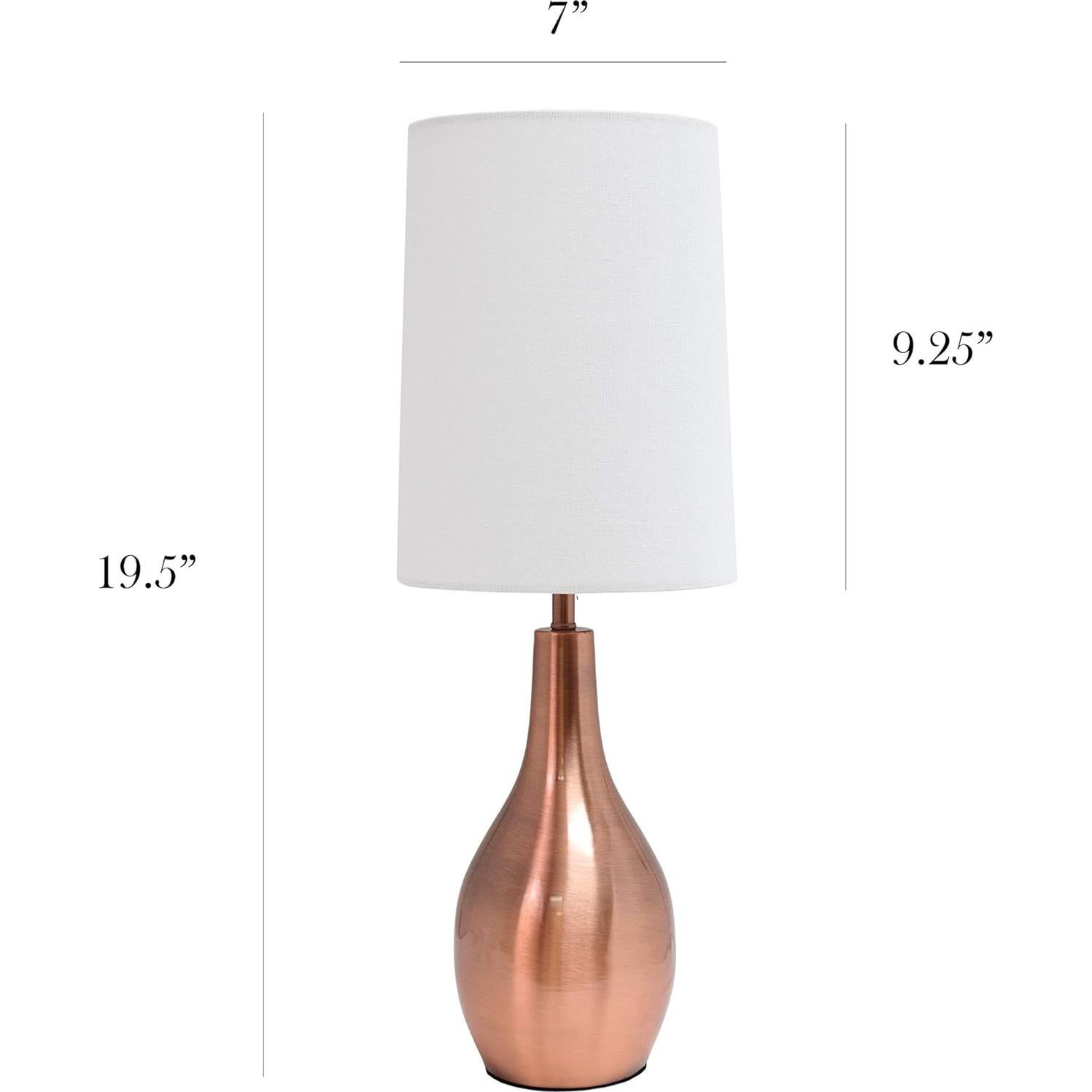 Lámpara de Mesa Diseños Simples LT3303-RGD Oro Rosa 49.5 cm