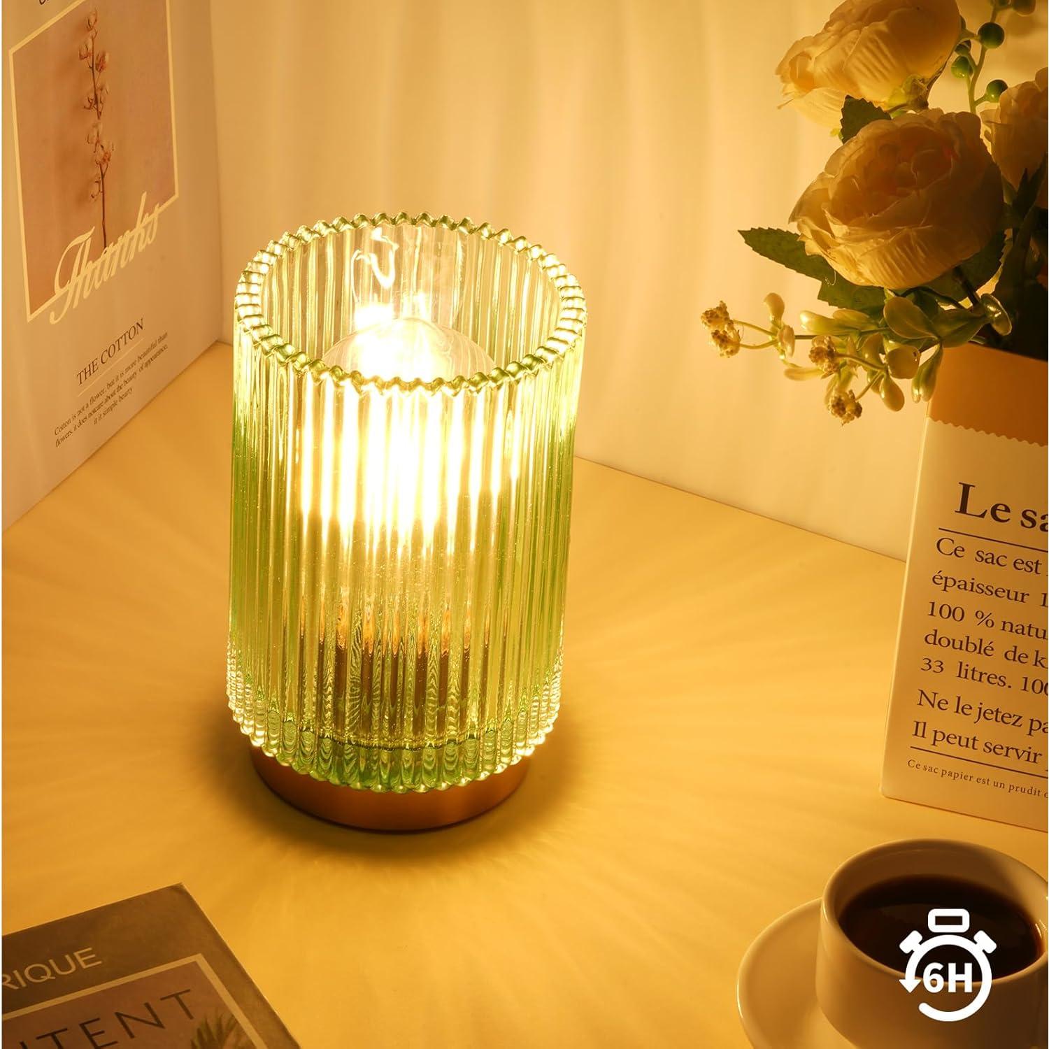 Lámpara de Mesa Inalámbrica Mirasium TL-001 Verde LED Cálida