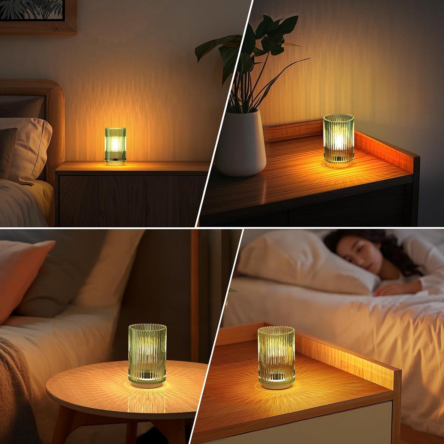 Lámpara de Mesa Inalámbrica Mirasium TL-001 Verde LED Cálida