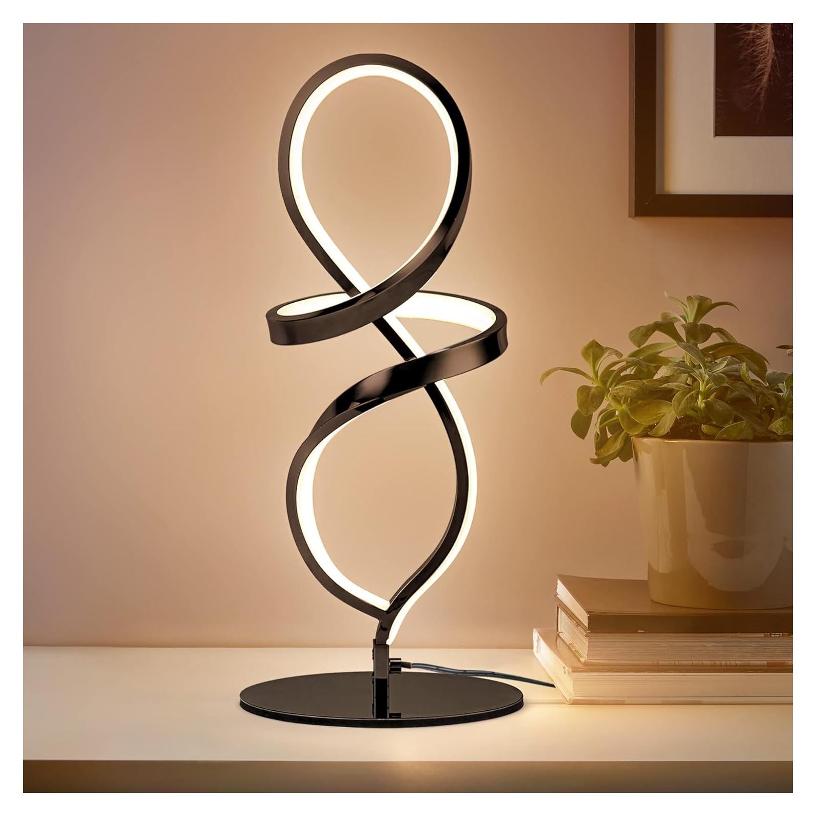 Lámpara de Mesa LED Mayful Negra 12W Regulable 3200K