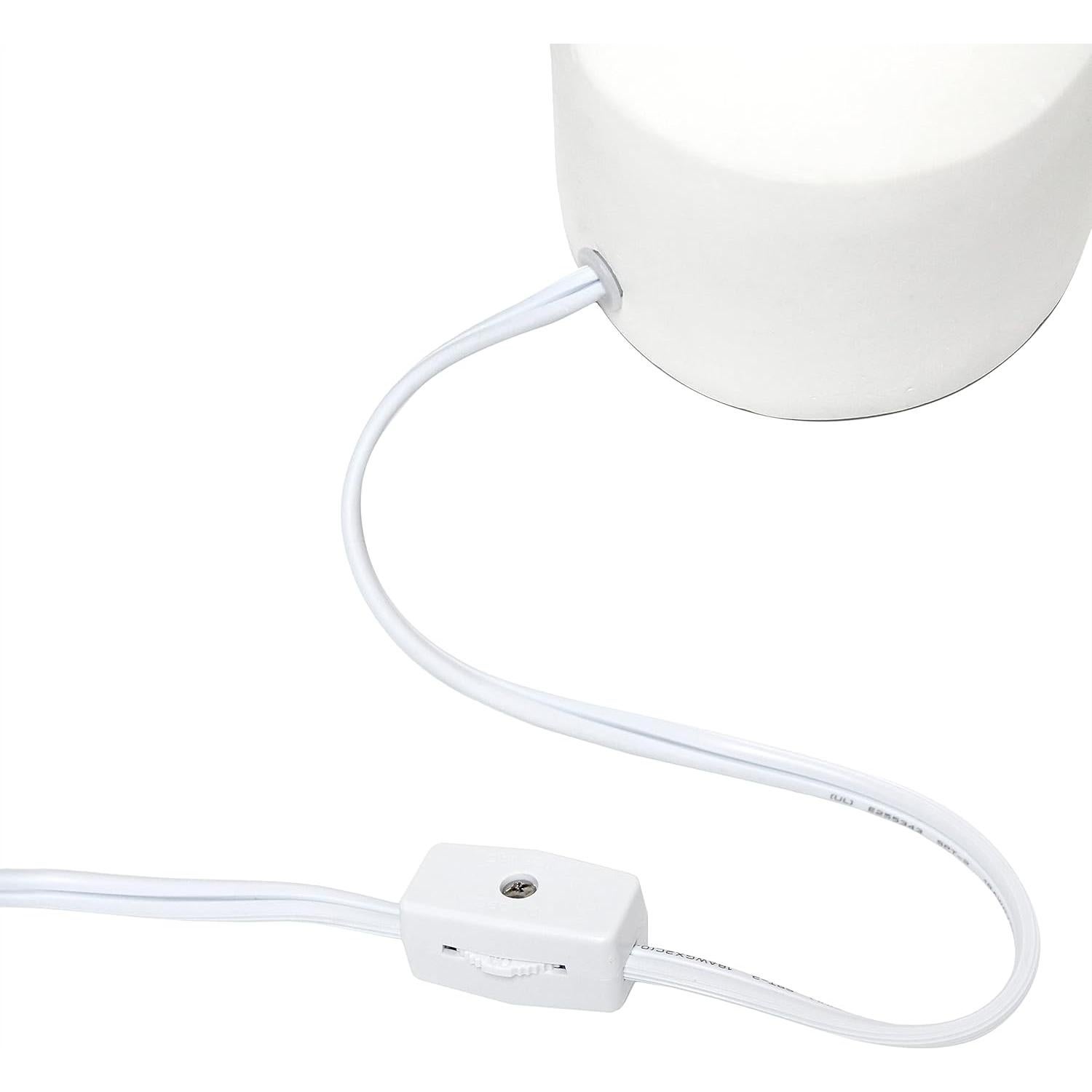 Lámpara de Mesa Simple Designs Mini Bocksbeutal 24 cm Concreto Blanco Roto