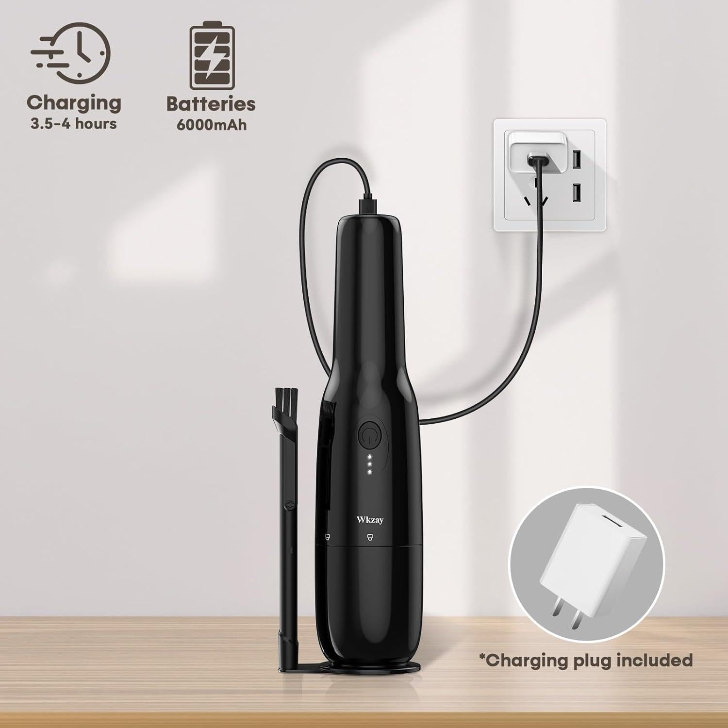 Aspiradora de Mano Inalámbrica Wkzay DW198 16000 Pa HEPA