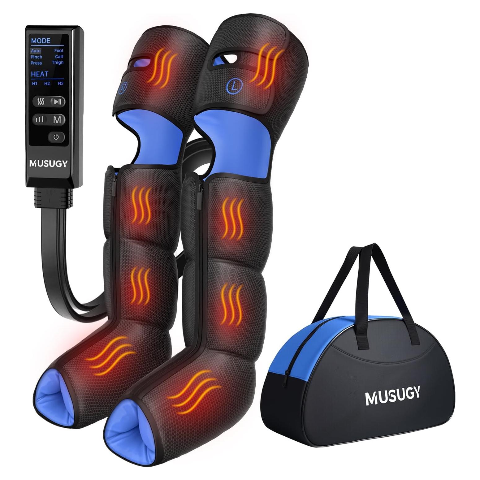 Masajeador de Piernas MUSUGY con Calor y Compresión - 6 Modos
