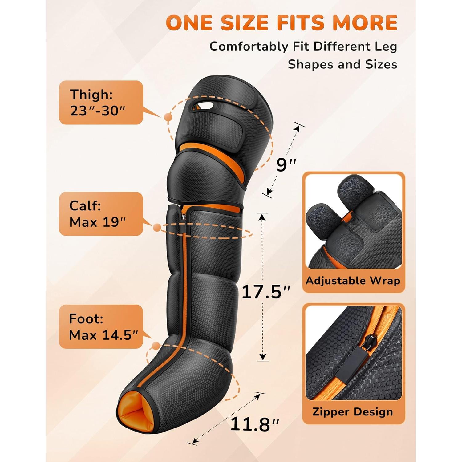 Masajeador de Piernas con Calor y Compresión Xiamen FE-7229