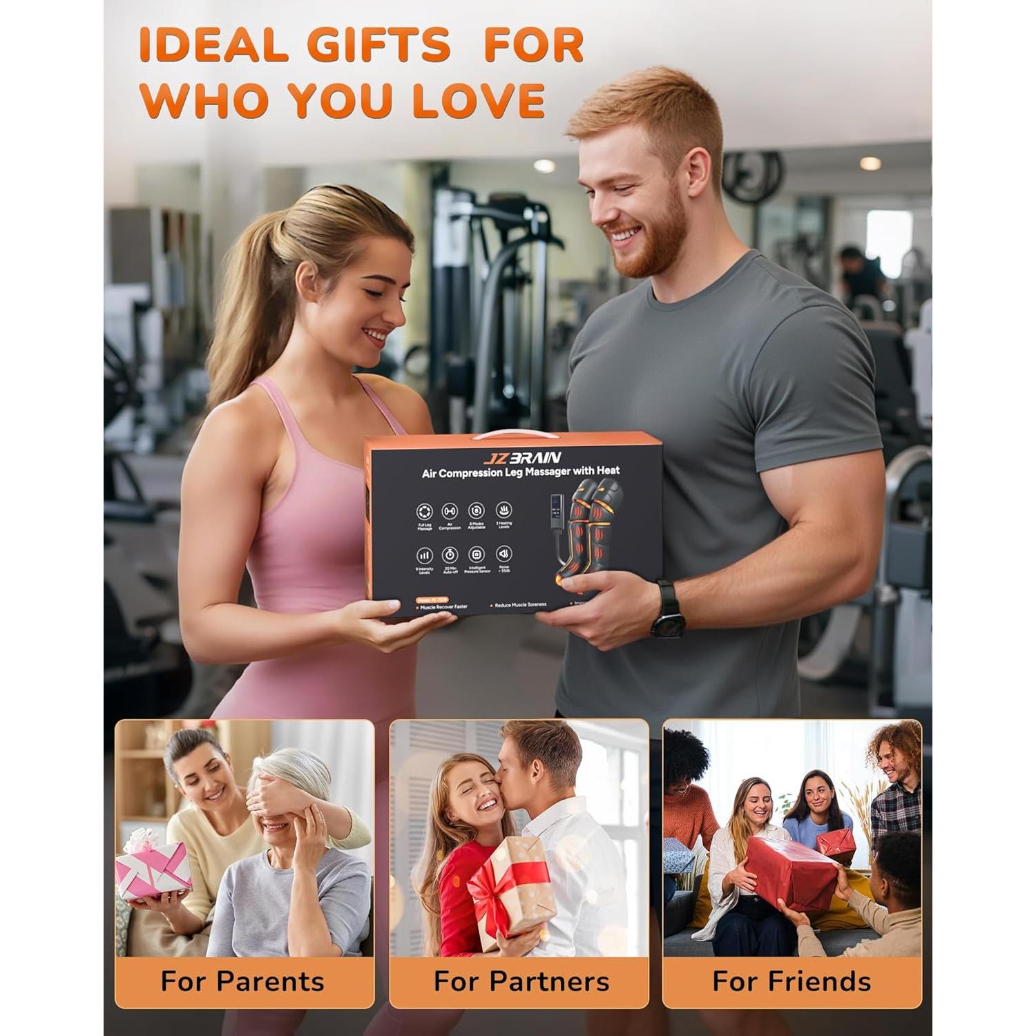 Masajeador de Piernas con Calor y Compresión Xiamen FE-7229