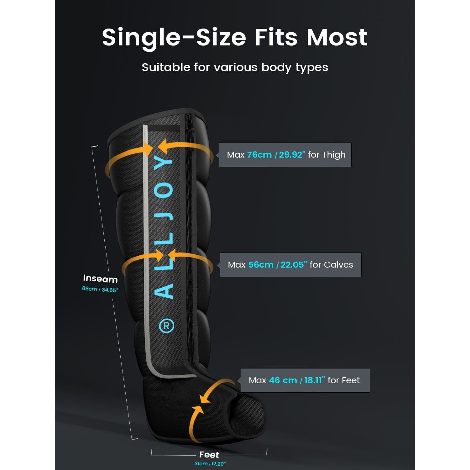 Botas Masajeadoras Inalámbricas ALLJOY para Recuperación de Piernas