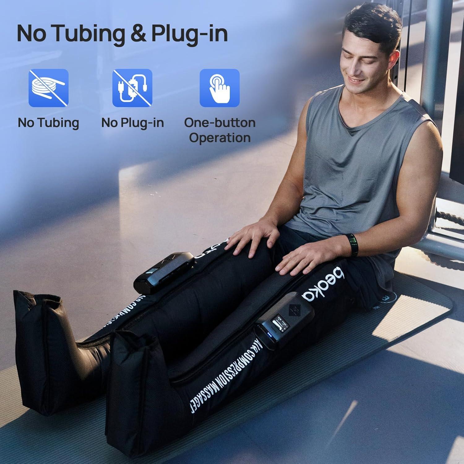 Masajeador de Piernas Beoka Inalámbrico 5 Modos 15 Intensidades