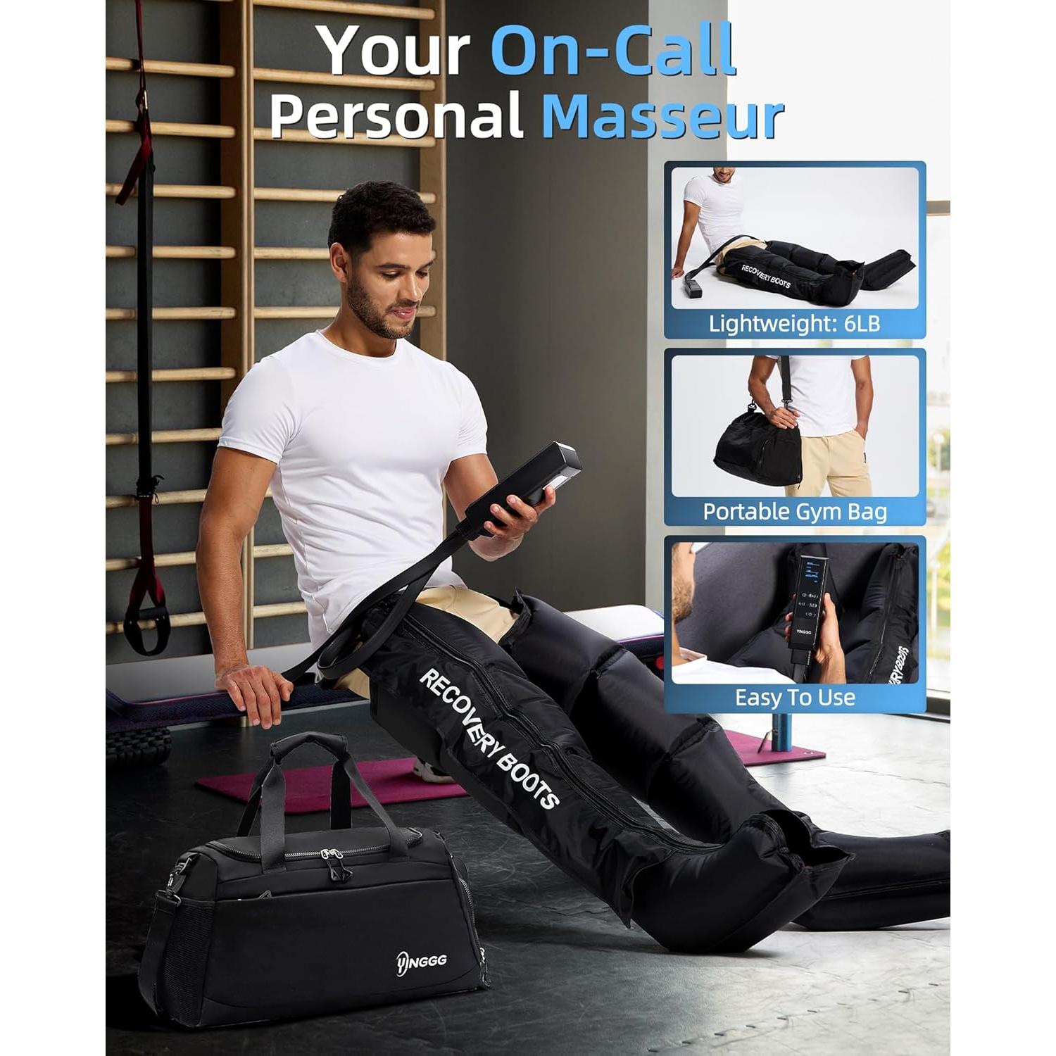 Masajeador de Piernas YINGGG FE-7204B con Compresión 9 Niveles