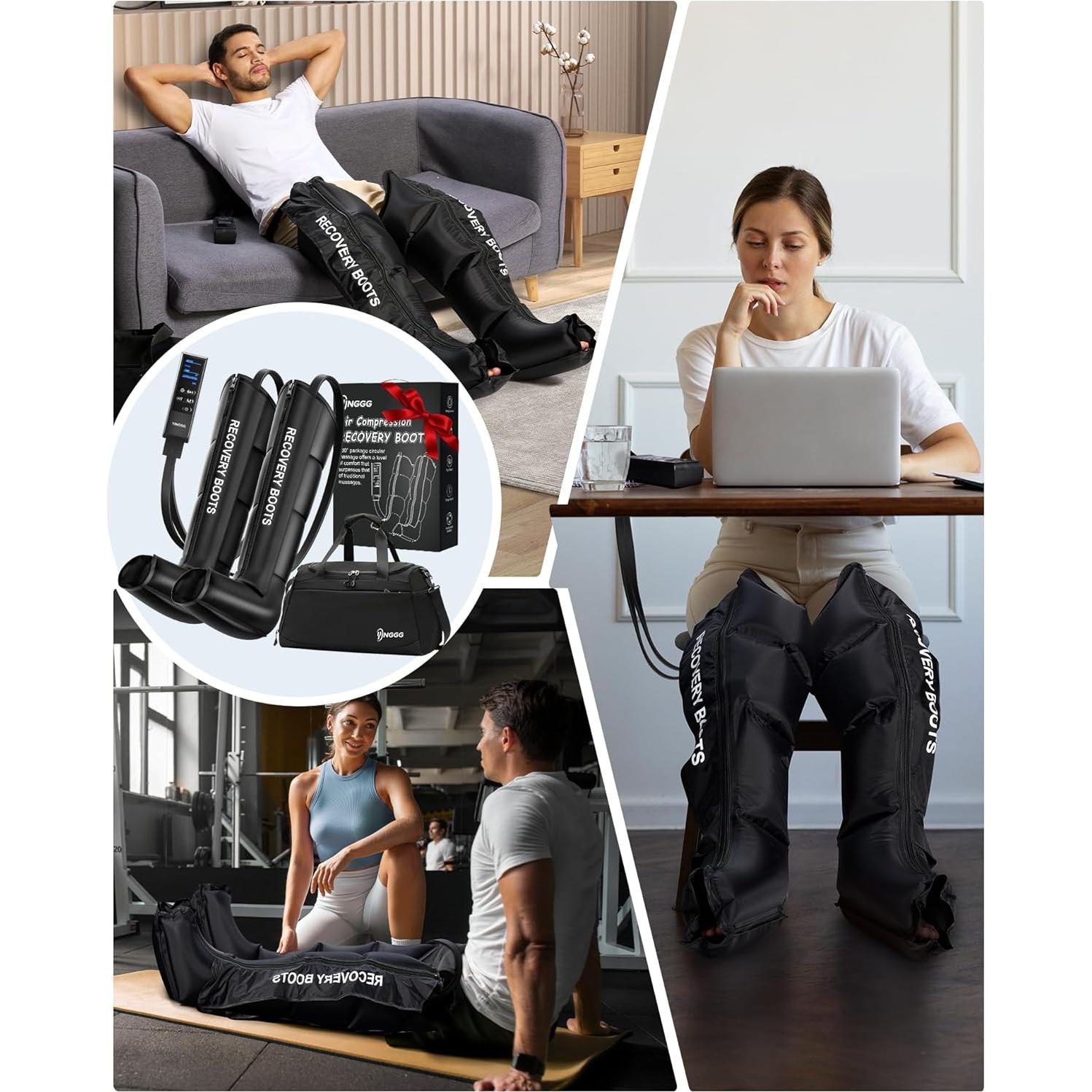 Masajeador de Piernas YINGGG FE-7204B con Compresión 9 Niveles