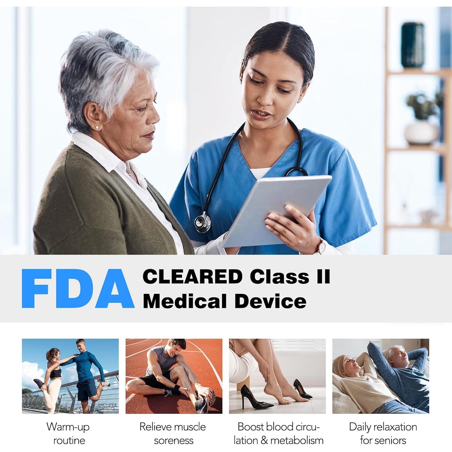 Masajeador de Compresión de Piernas KNQZE - Alivio Dolor y Circulación