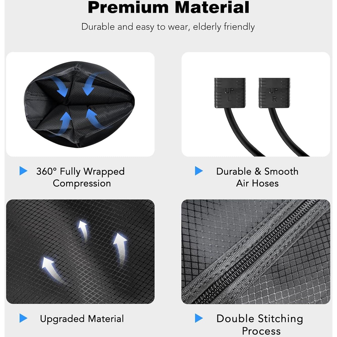 Masajeador de Compresión de Piernas KNQZE - Alivio Dolor y Circulación